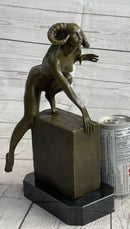 Nude Succubus Female Demon Devil Bronze Sculpture Occult Art 11" x 6"