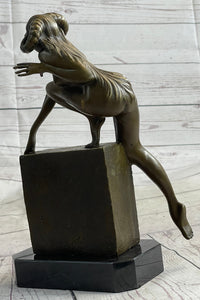 Nude Succubus Female Demon Devil Bronze Sculpture Occult Art 11" x 6"