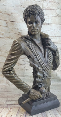 Michael Jackson Limited Edition Bronze Metal Sculpture "King of Pop" by Aldo Vitaleh