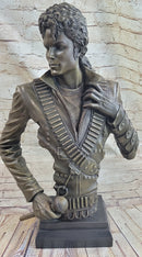 Michael Jackson Limited Edition Bronze Metal Sculpture "King of Pop" by Aldo Vitaleh