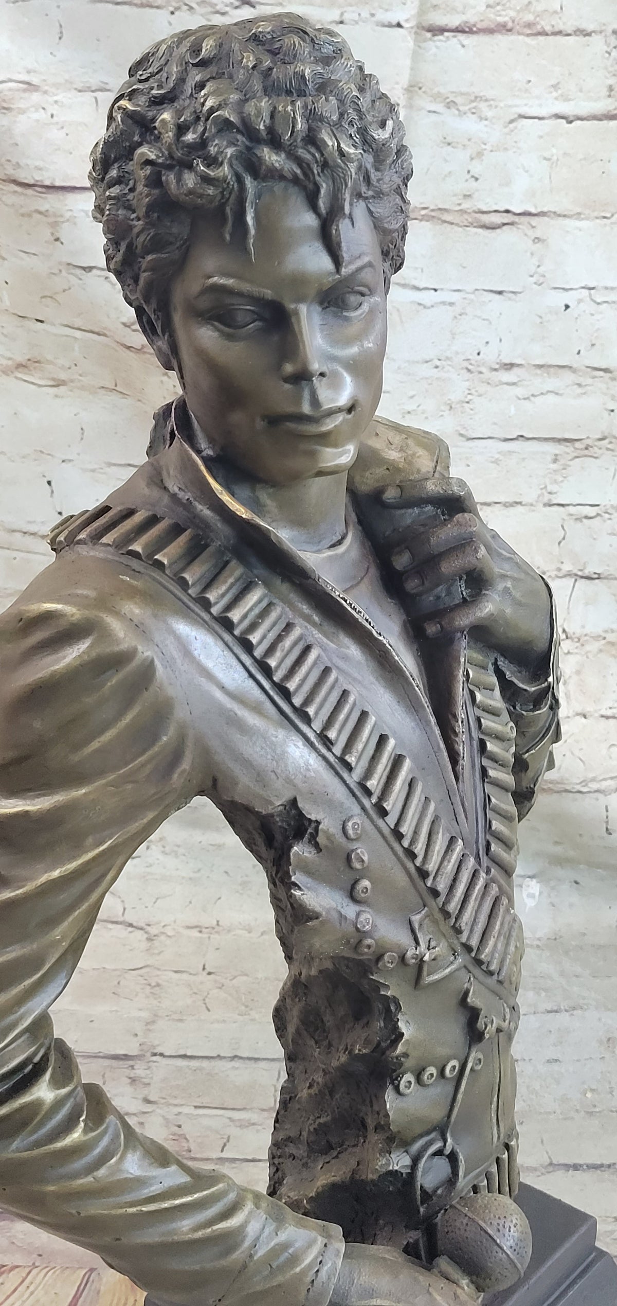 Michael Jackson Limited Edition Bronze Metal Sculpture "King of Pop" by Aldo Vitaleh