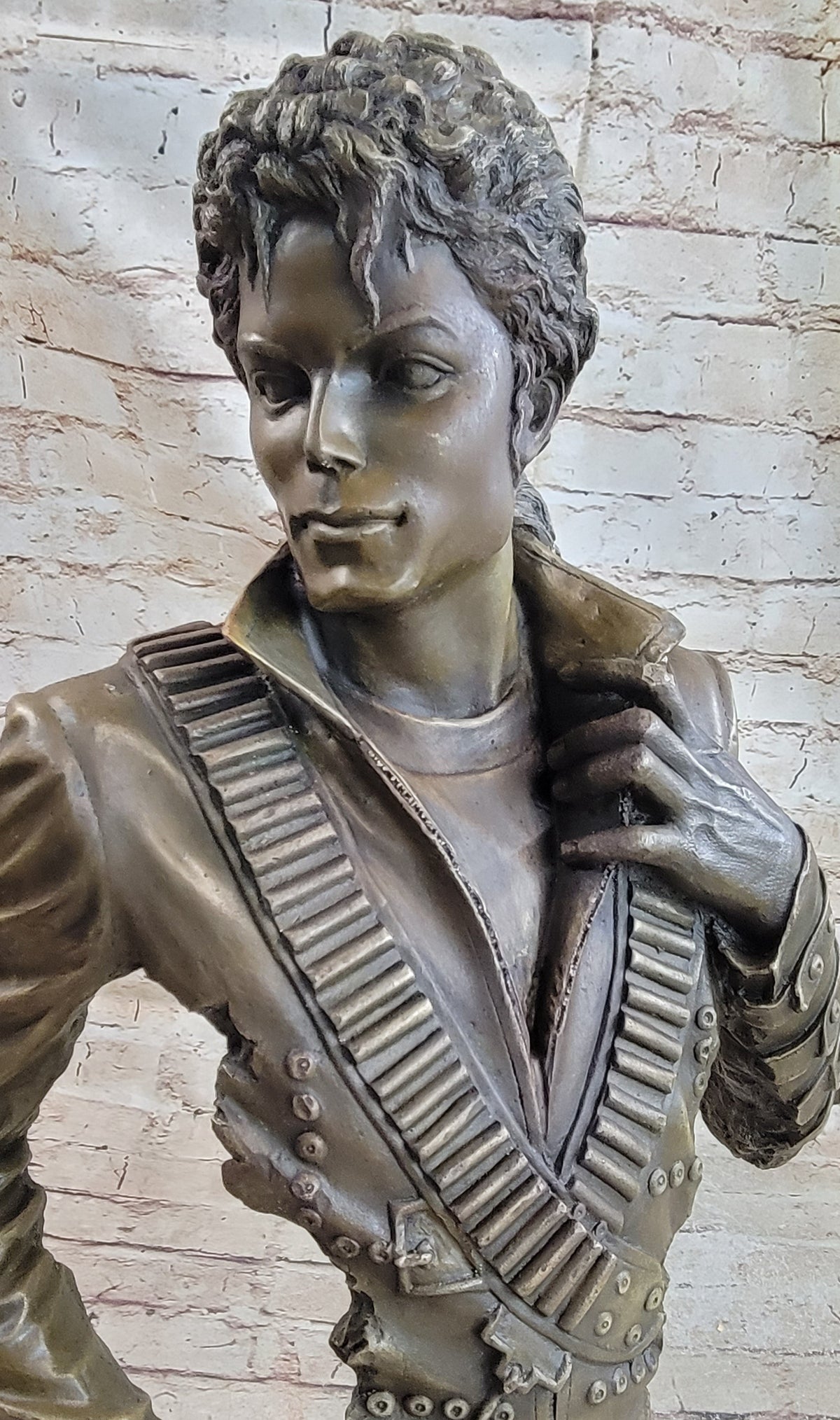 Michael Jackson Limited Edition Bronze Metal Sculpture "King of Pop" by Aldo Vitaleh