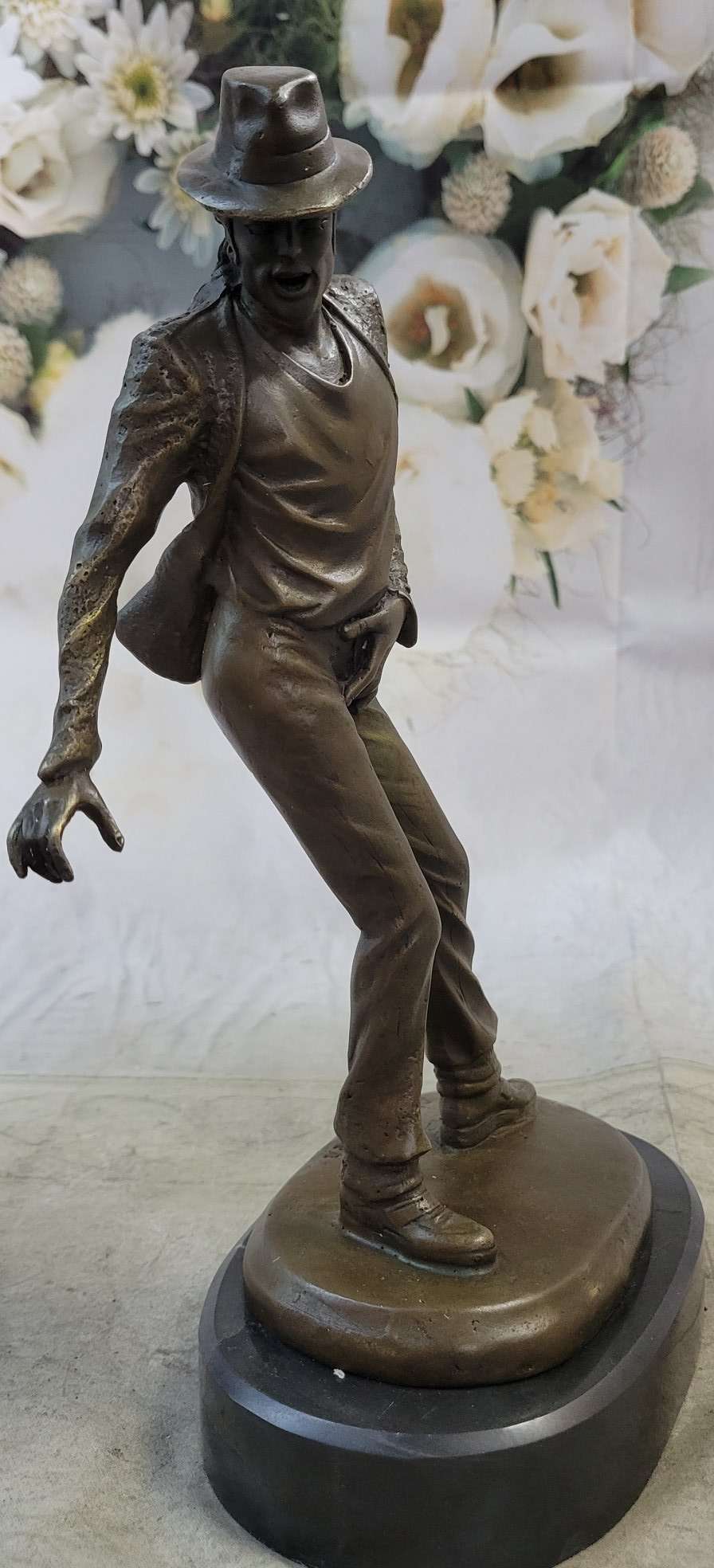 Smooth Criminal Michael Jackson Bronze Metal Figure Sculpture
