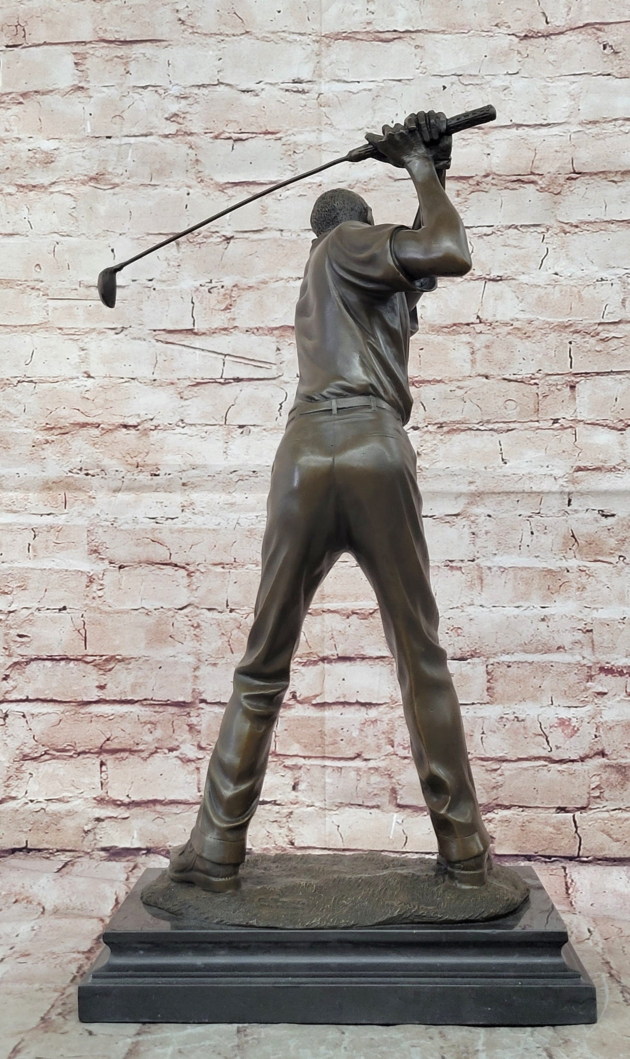 Bronze Golfer Sculpture – Golf Swing for Home or Office