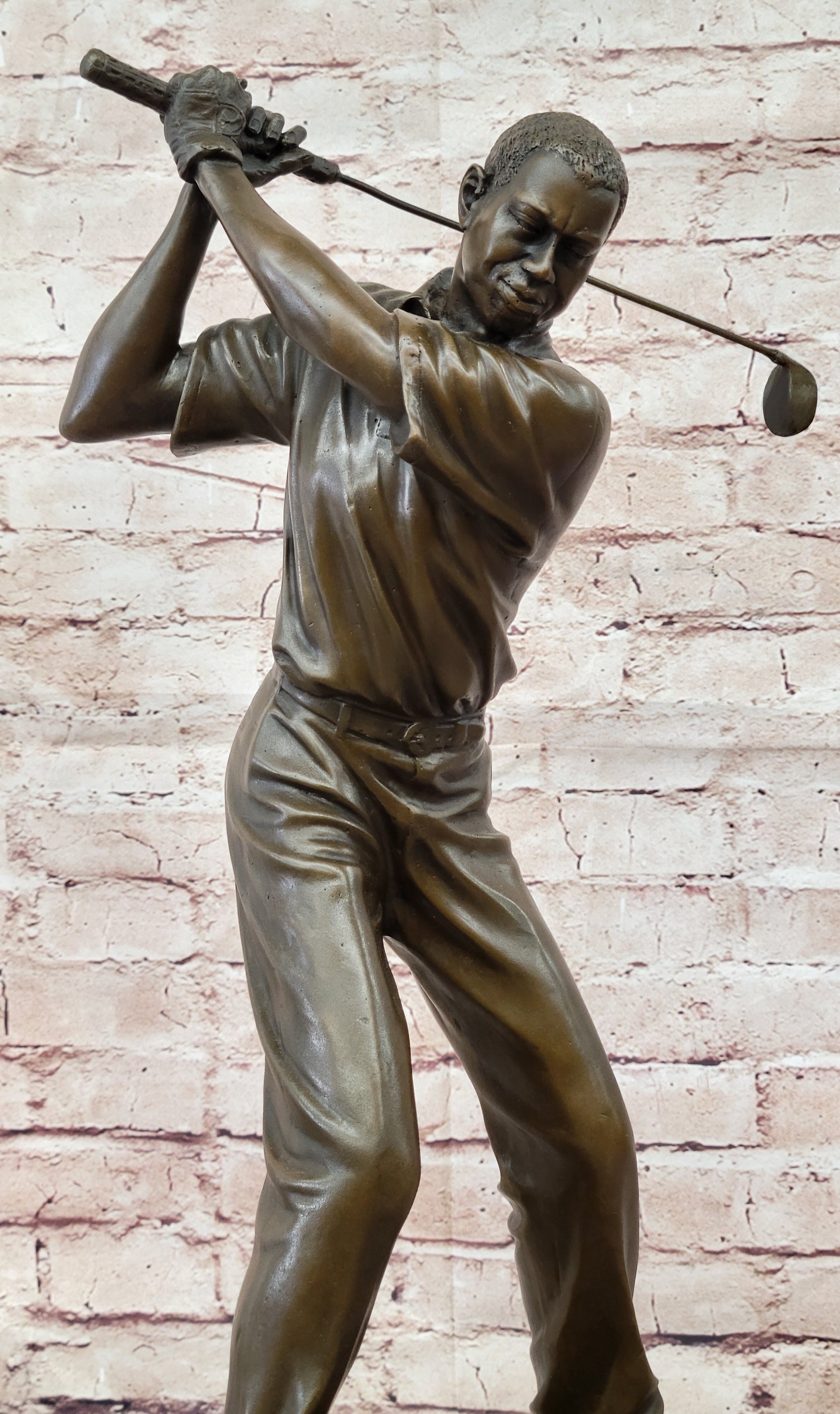 Bronze Golfer Sculpture – Golf Swing for Home or Office