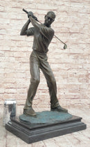 Signed Original Milo Male Golfer Sport Trophy Solid Bronze