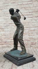 Signed Original Milo Male Golfer Sport Trophy Solid Bronze