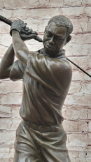 Signed Original Milo Male Golfer Sport Trophy Solid Bronze
