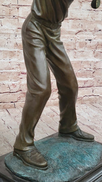Signed Original Milo Male Golfer Sport Trophy Solid Bronze