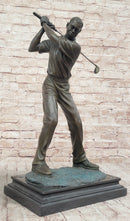 Signed Original Milo Male Golfer Sport Trophy Solid Bronze