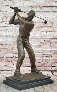 Bronze Golfer Sculpture – Golf Swing for Home or Office