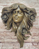 Signed Dalou Art Deco Woman Wall Mount Sculpture