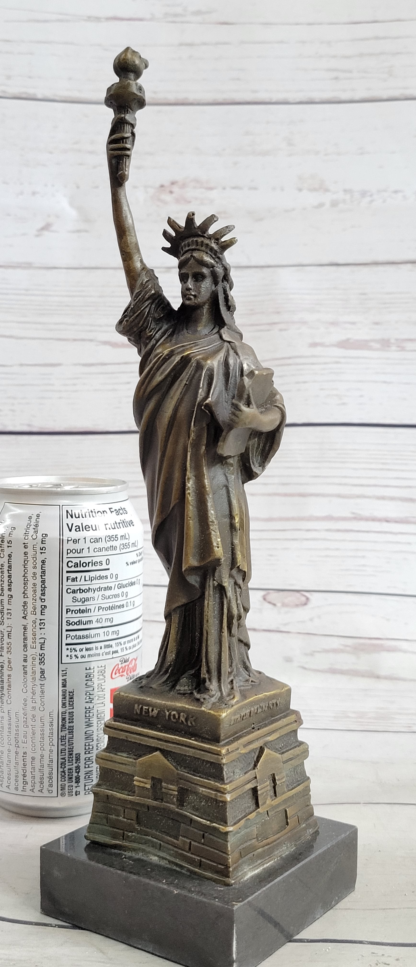 Vienna Bronze Sculpture of Liberty New York Landmark