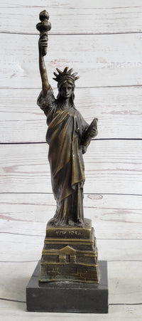 Vienna Bronze Sculpture of Liberty New York Landmark