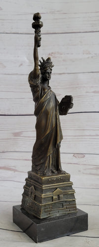 Vienna Bronze Sculpture of Liberty New York Landmark