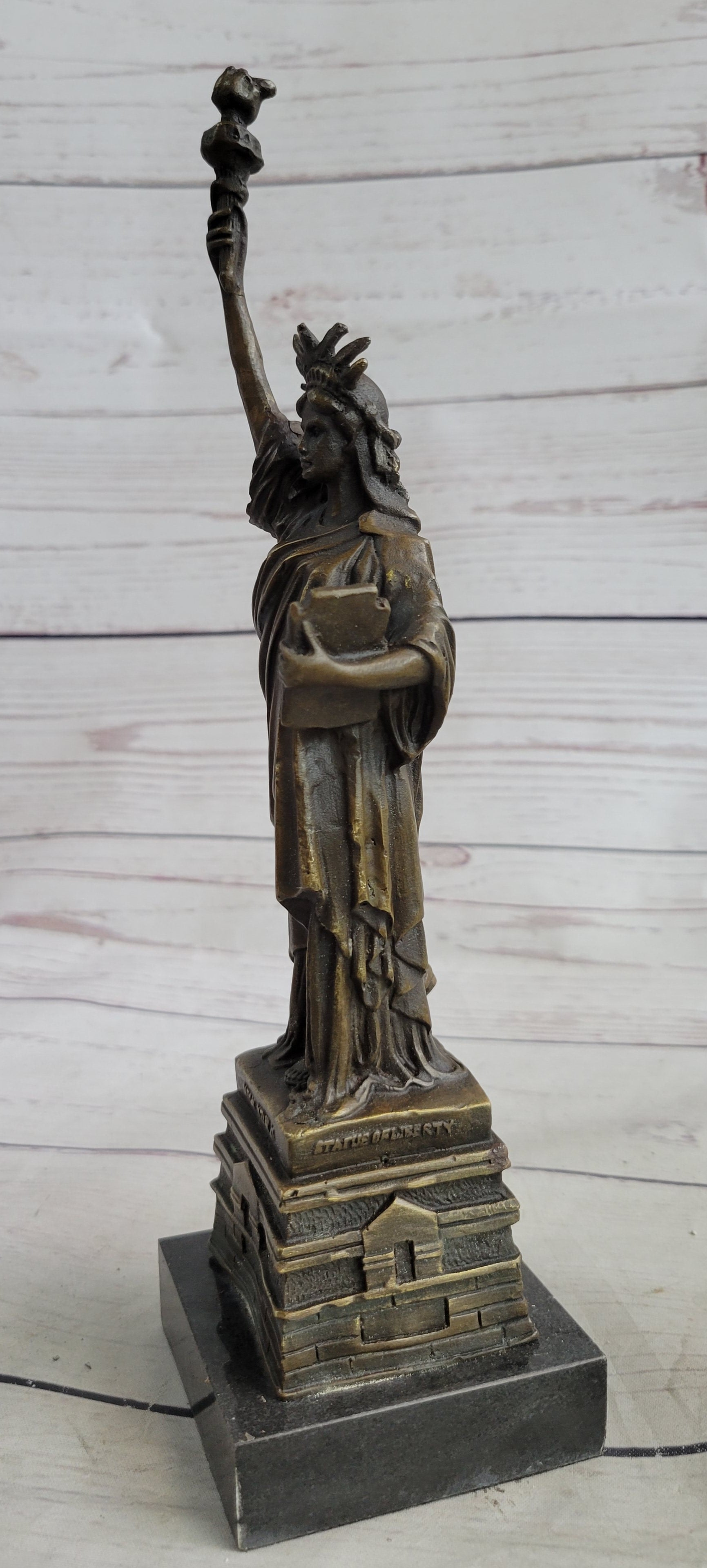 Vienna Bronze Sculpture of Liberty New York Landmark