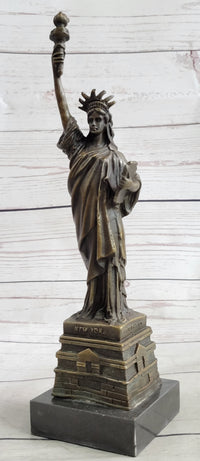 Vienna Bronze Sculpture of Liberty New York Landmark