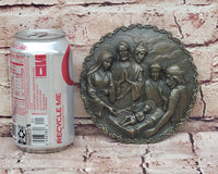Bronze Nativity Scene Wall Plaque - Jesus Christ Art