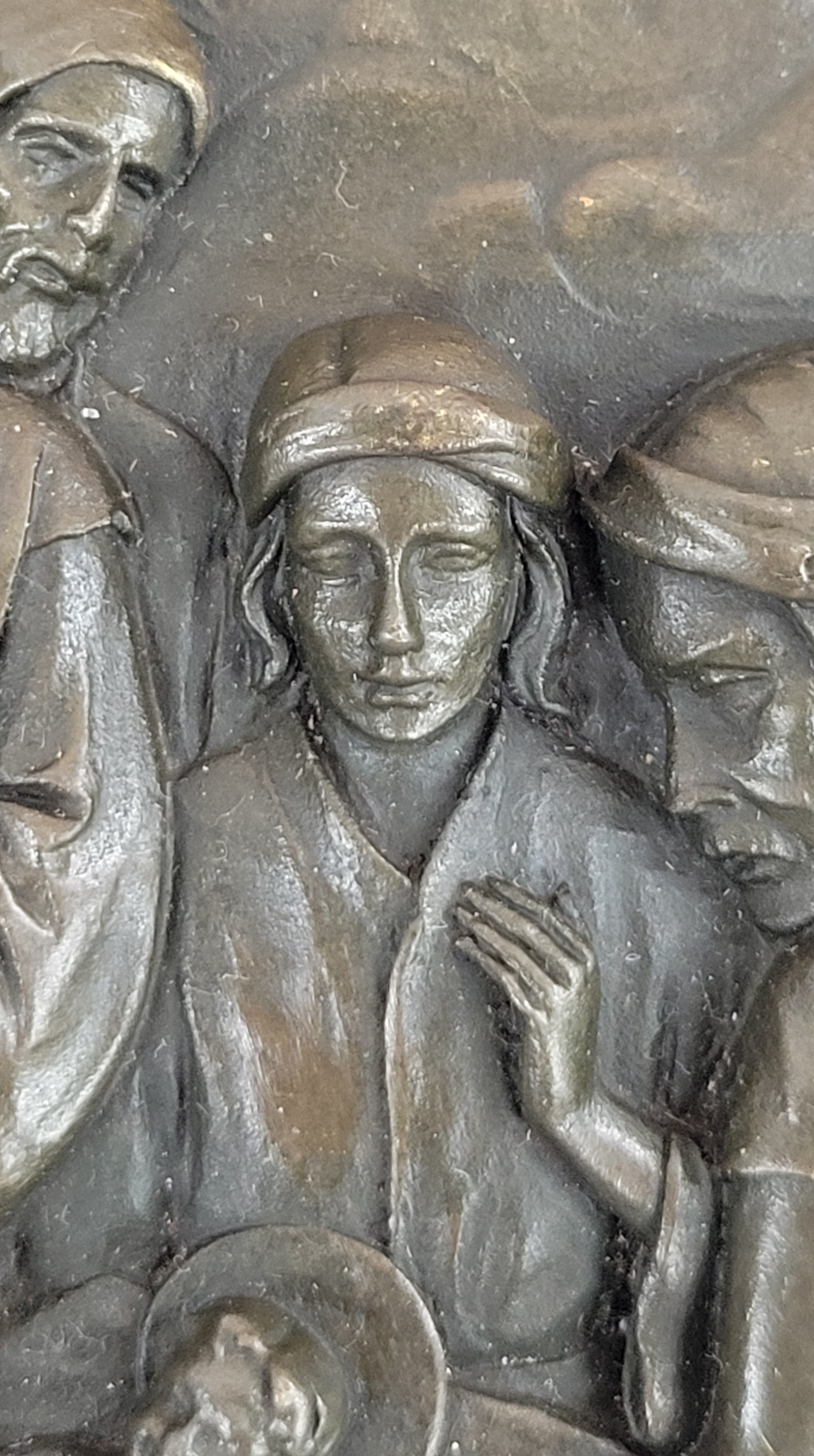 Bronze Nativity Scene Wall Plaque - Jesus Christ Art