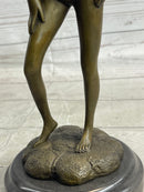 Nude Girl Female Figure Bronze Sculpture Statue by Aldo Vitaleh Contemporary Art
