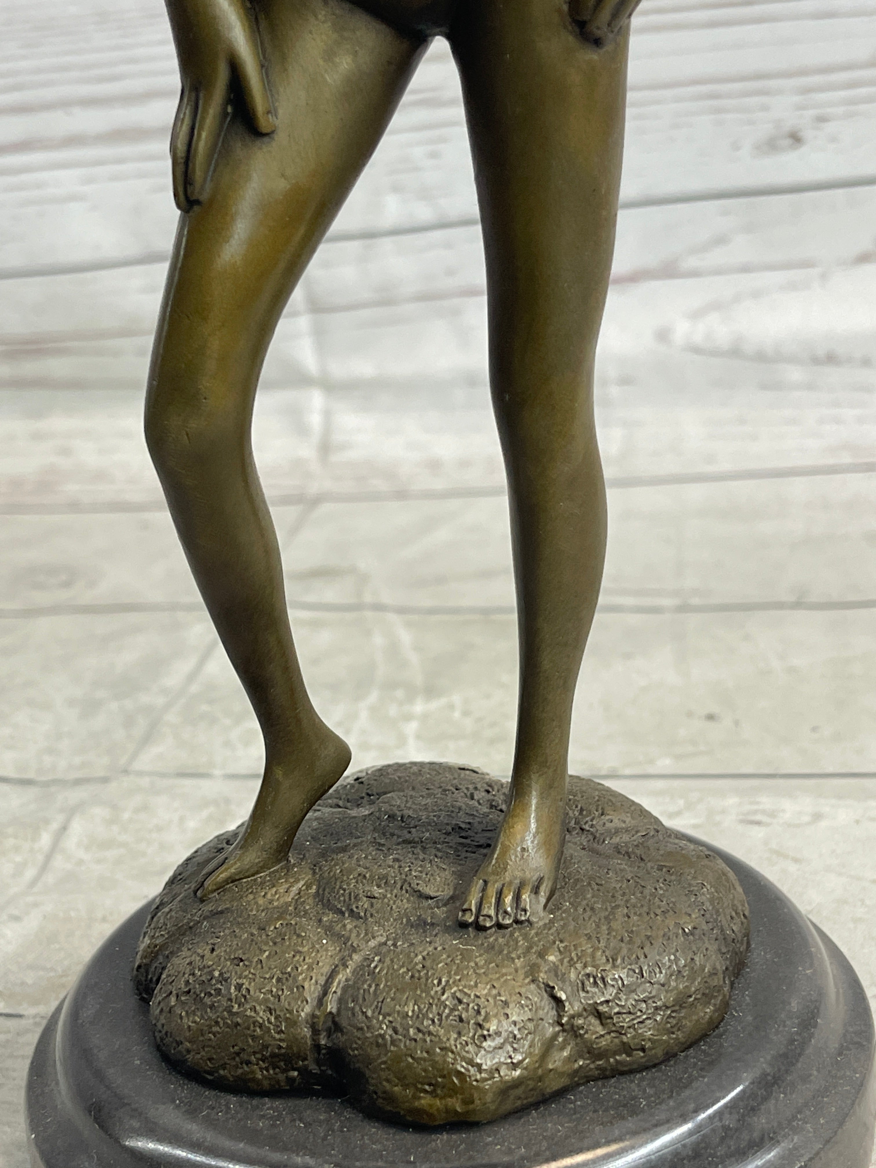 Nude Girl Female Figure Bronze Sculpture Statue by Aldo Vitaleh Contemporary Art