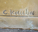 Carl Kauba Large American Warrior Bust Bronze Sculpture
