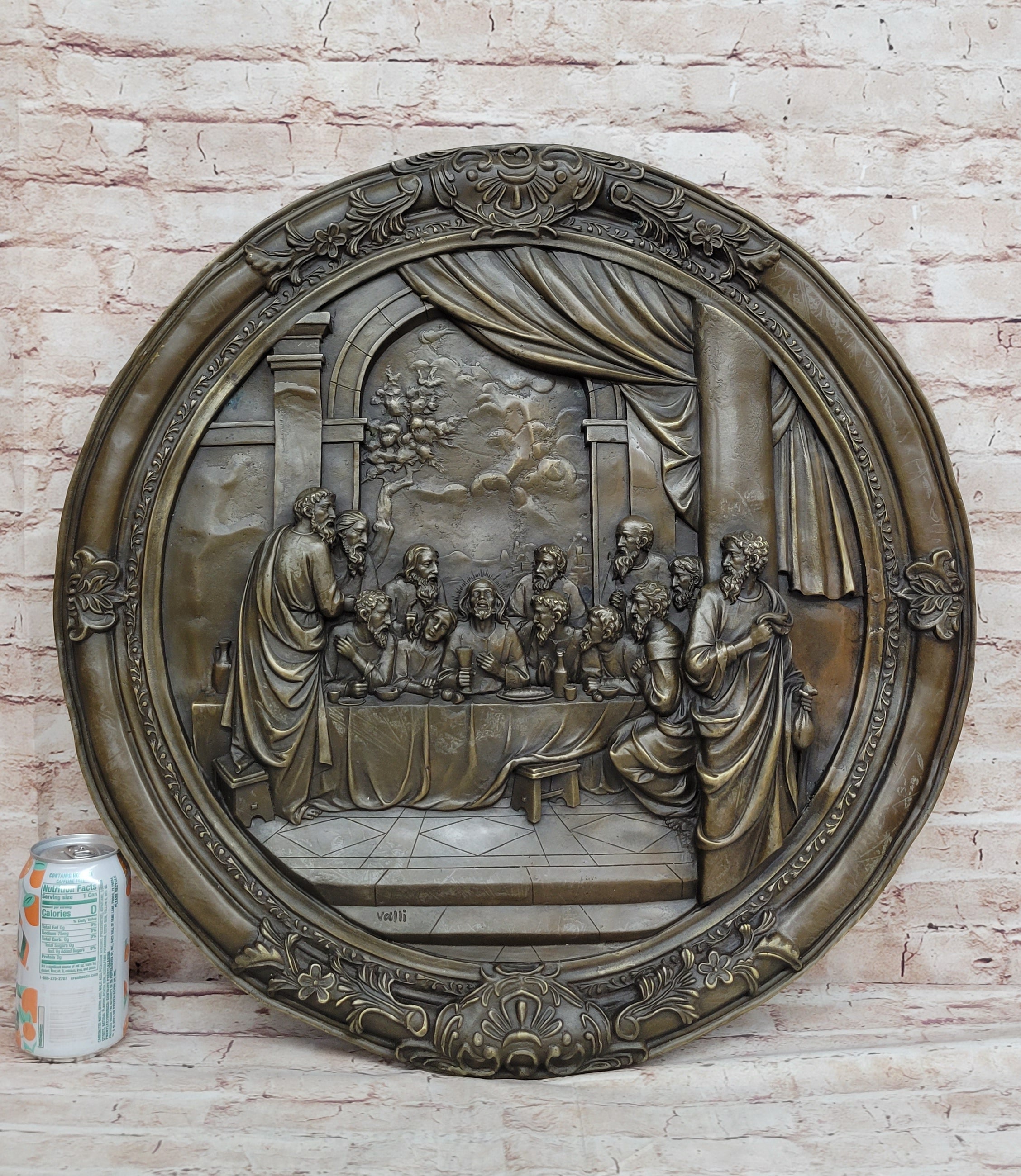 The Last Supper Bronze Metal Wall Hanging Art Plaque