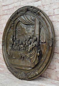 The Last Supper Bronze Metal Wall Hanging Art Plaque
