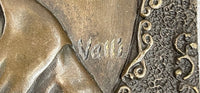 Valli Hand Crafted Wall Mount Jesus Portrait Bronze Sculpture NR