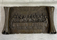 Da Vinci Last Supper Bronze Bas Relief Wall Art