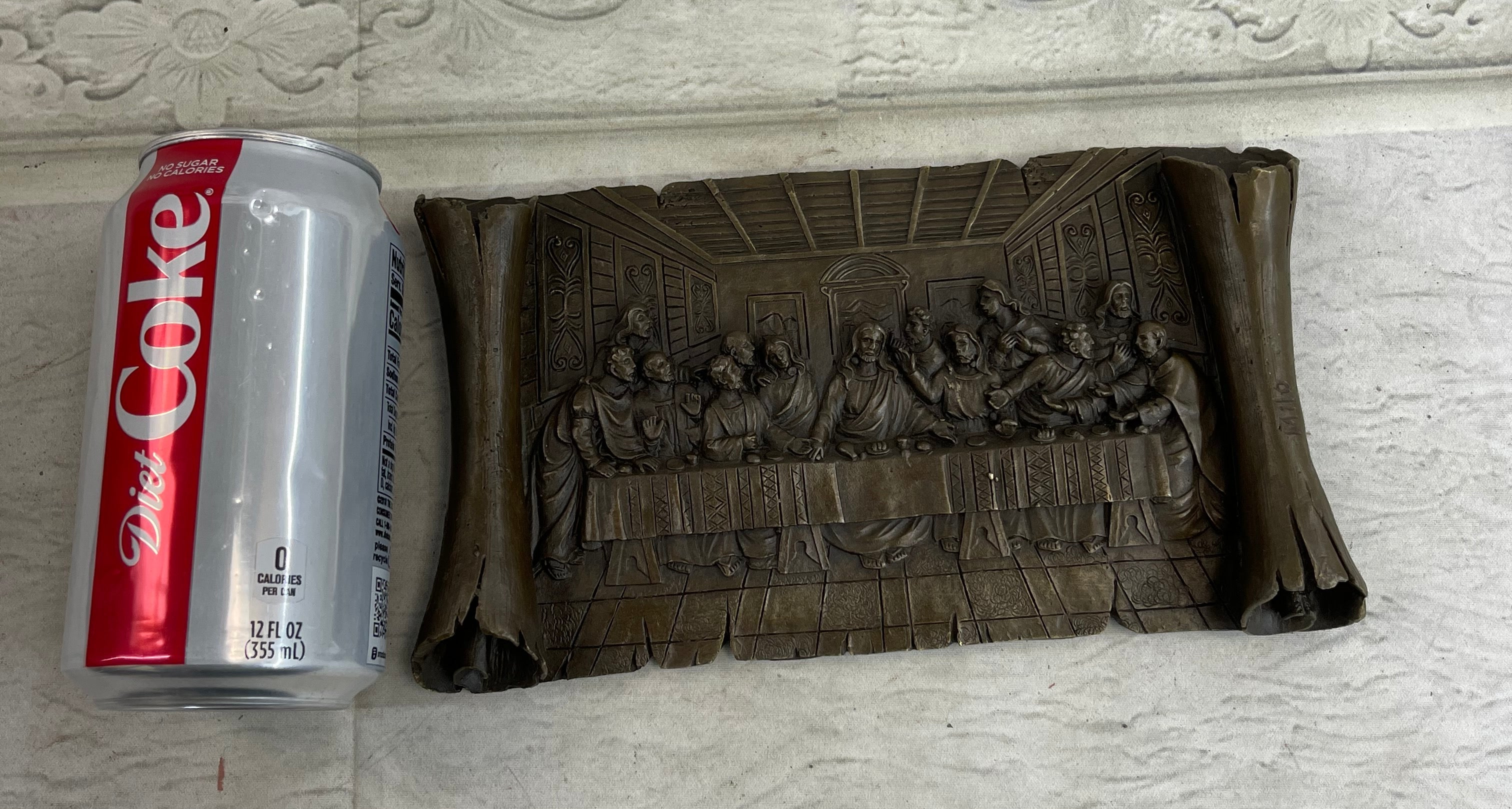 Da Vinci Last Supper Bronze Bas Relief Wall Art
