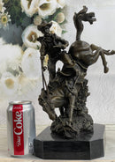 Large Arizona Cowboy Bronze Sculpture by Remington