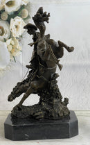Large Arizona Cowboy Bronze Sculpture by Remington