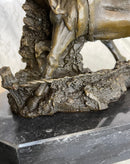 Large Arizona Cowboy Bronze Sculpture by Remington