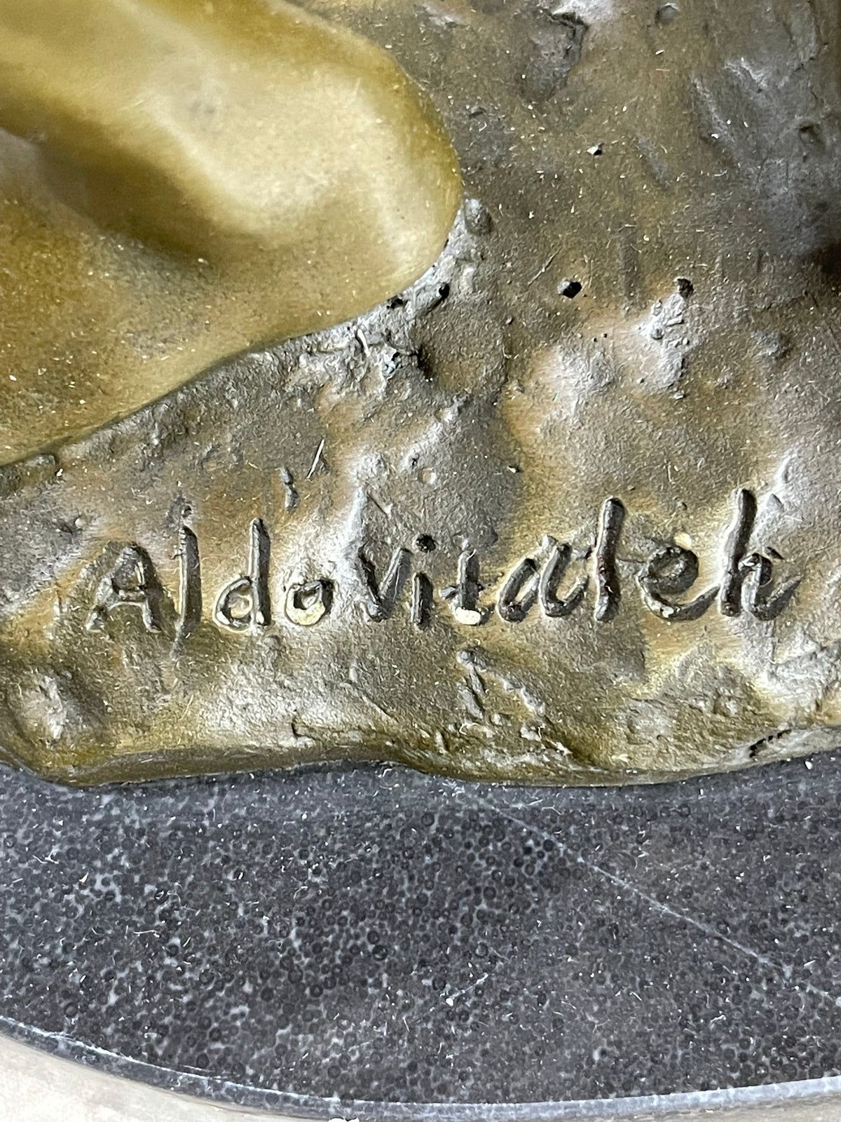 Hercules & Lichas Wrestling Bronze Sculpture on Marble Base