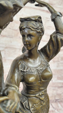 Bronze Romeo and Juliet Sculpture – Dancing Couple on Marble