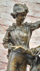 Bronze Romeo and Juliet Sculpture – Dancing Couple on Marble
