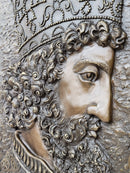 Cyrus The Great Persia Dynasty Wall Mount Bronze Sculpture Signed