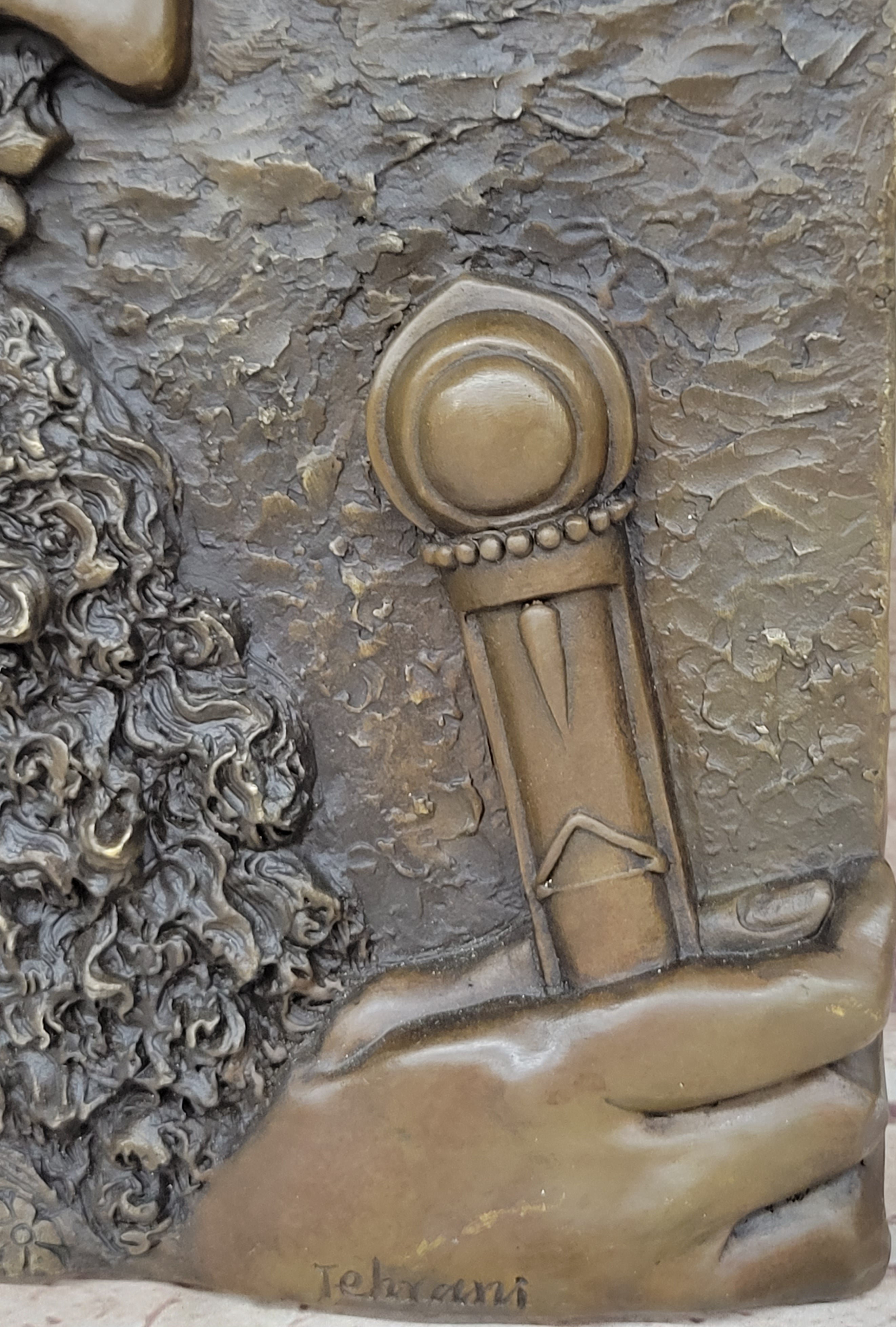 Cyrus The Great Persia Dynasty Wall Mount Bronze Sculpture Signed