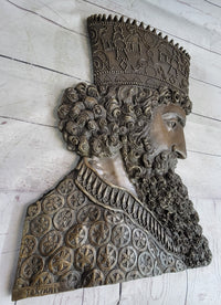 Achaemenid Persian King Cyrus the Great Bronze Metal Sculpture