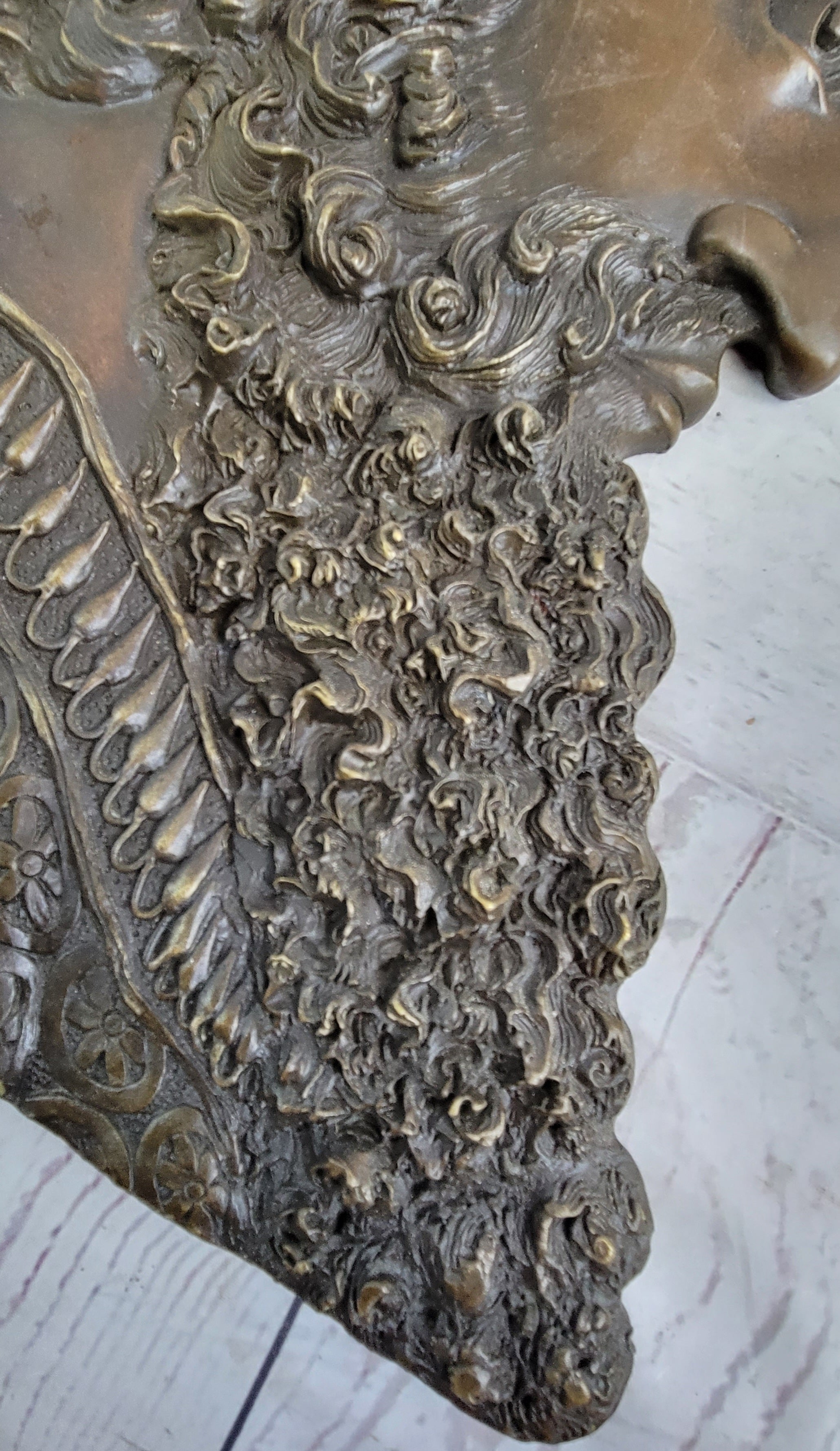 Achaemenid Persian King Cyrus the Great Bronze Metal Sculpture