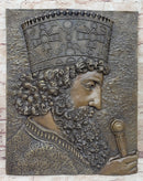 Cyrus The Great Persia Dynasty Wall Mount Bronze Sculpture Signed