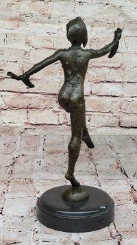 Chiparus Art Deco Bronze Dancer 12" x 9" Sculpture