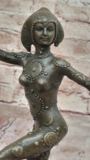 Chiparus Art Deco Bronze Dancer 12" x 9" Sculpture