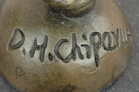Chiparus Art Deco Bronze Dancer 12" x 9" Sculpture