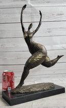 Bronze Original Nude Fertility Goddess Modern Art Abstract Sculpture Figure 19" x 12"