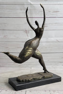 Bronze Original Nude Fertility Goddess Modern Art Abstract Sculpture Figure 19" x 12"