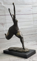Bronze Original Nude Fertility Goddess Modern Art Abstract Sculpture Figure 19" x 12"