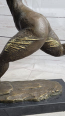 Bronze Original Nude Fertility Goddess Modern Art Abstract Sculpture Figure 19" x 12"