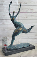 Modern Art Curvy Woman Bronze Figure 18" x 14"